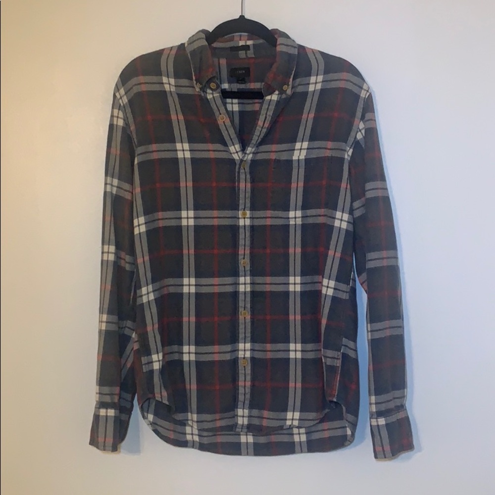 J Crew Men’s Slim Flannel Button Down